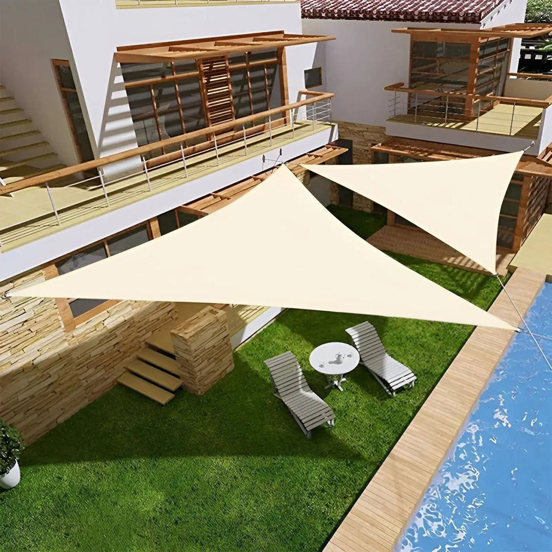 Zonnezeil | Driehoekig schaduwdoek voor terras | UV-bescherming en waterbestendig | AeriCover