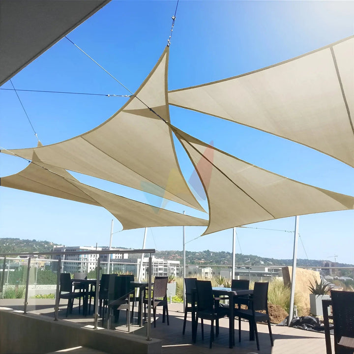 Zonnezeil | Driehoekig schaduwdoek voor terras | UV-bescherming en waterbestendig | AeriCover