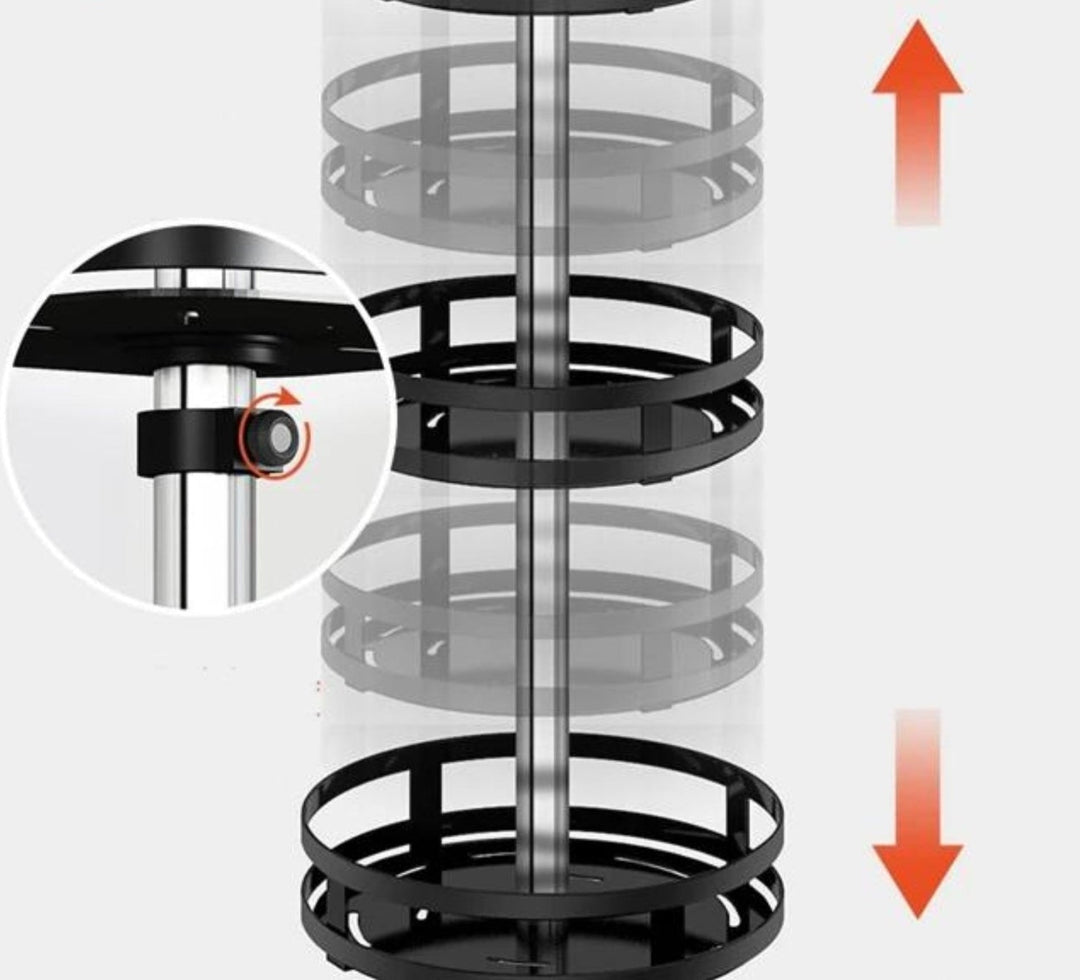 Draaibaar opbergrek – TwistRack 360°