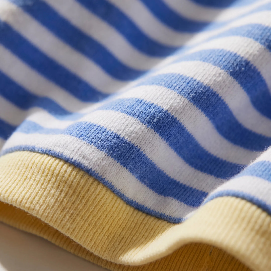 StripovaOversized Striped Long-Sleeve Jumper