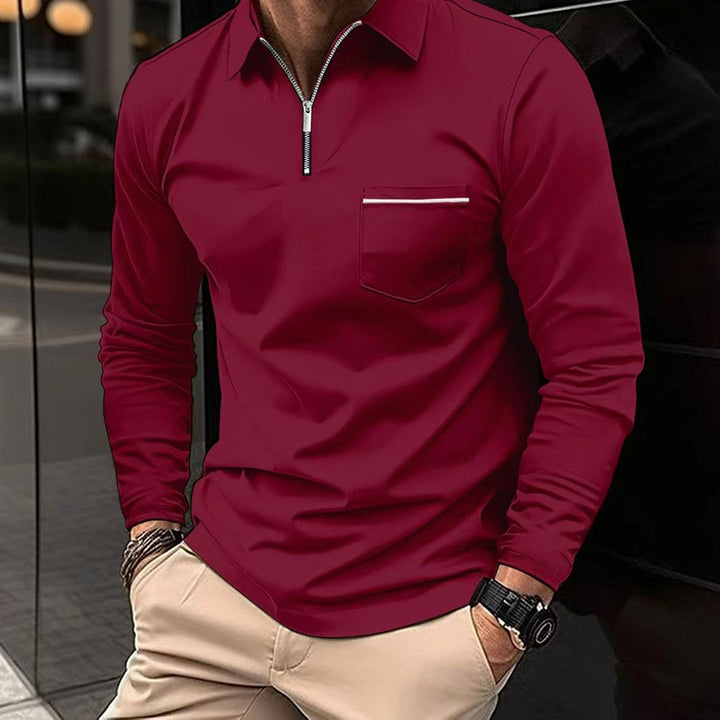 Comfortabel heren poloshirt met voorzakken
