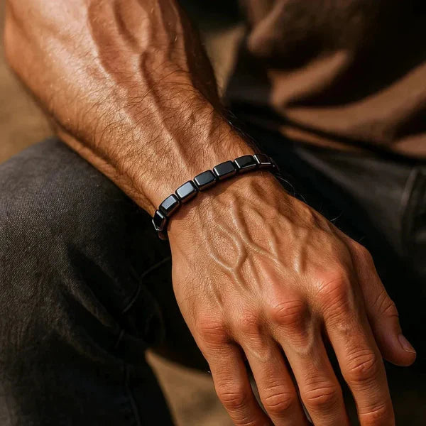 Hematiet Armband voor Heren – Elegantie, Kracht & Stijlvolle Energie