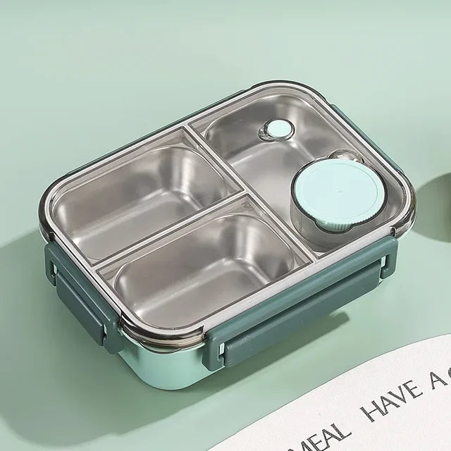 Geïsoleerde thermische voedselcontainer | Vakken van roestvrij staal | Lekvrij deksel
