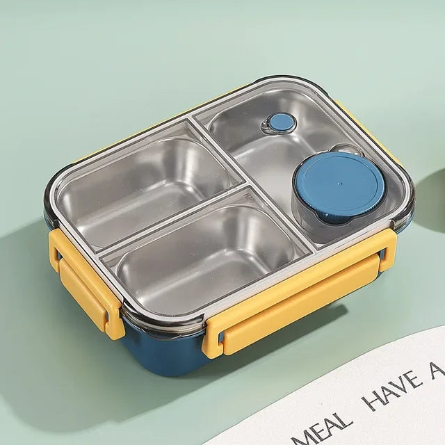 Geïsoleerde thermische voedselcontainer | Vakken van roestvrij staal | Lekvrij deksel