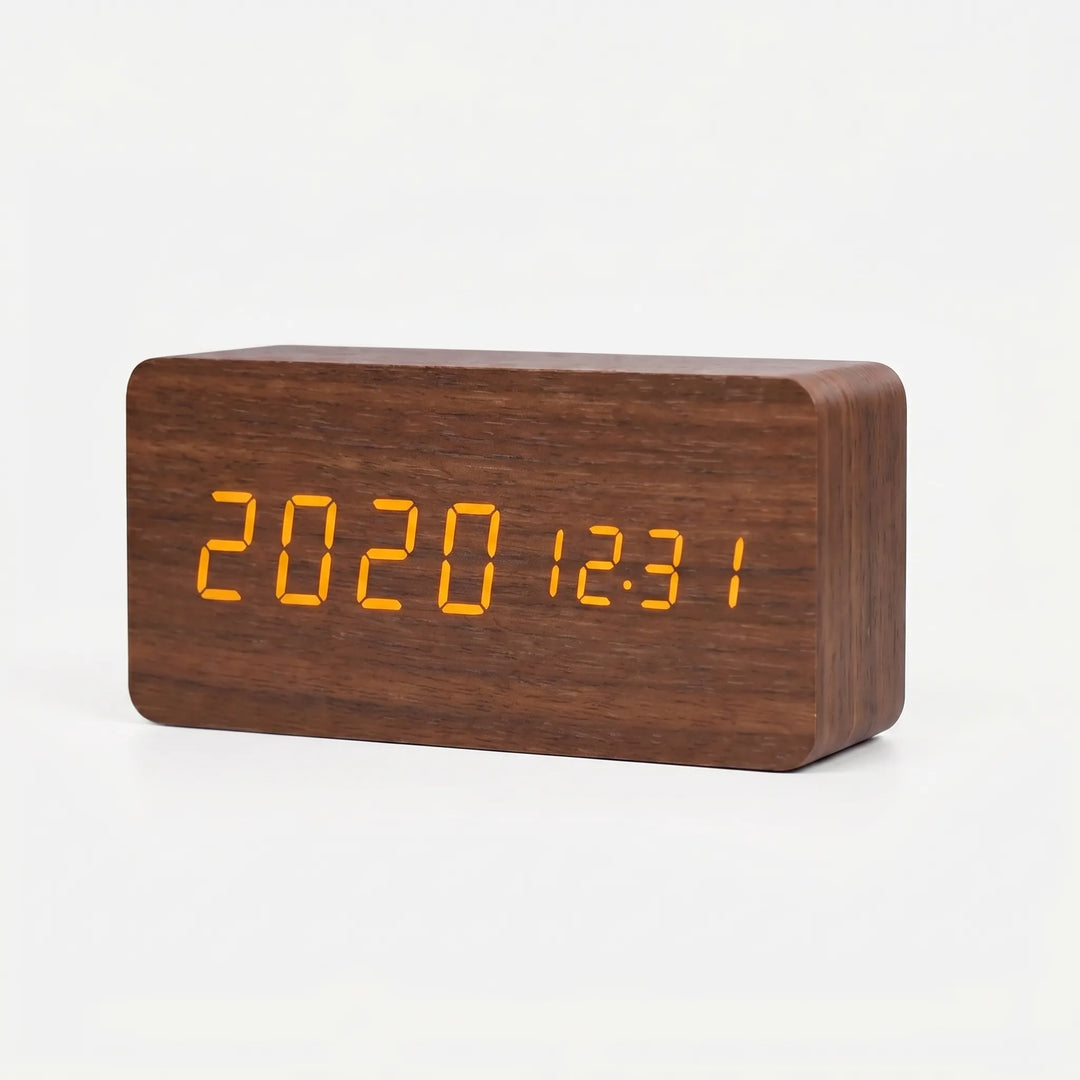 TimbroveVoice-Activated LED Desk Clock