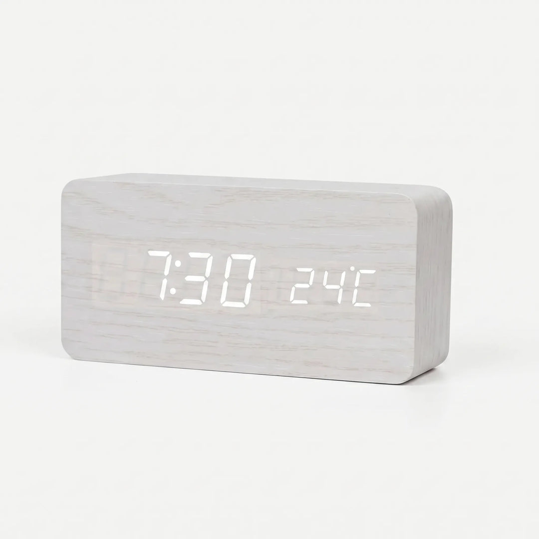 TimbroveVoice-Activated LED Desk Clock