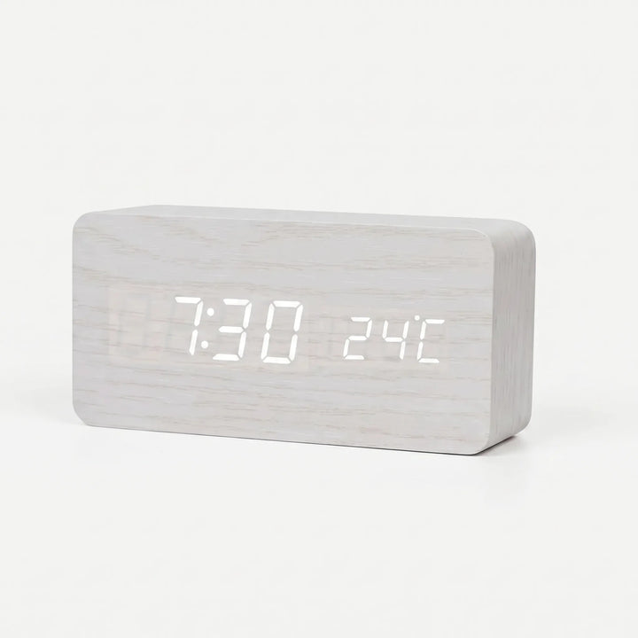 TimbroveVoice-Activated LED Desk Clock
