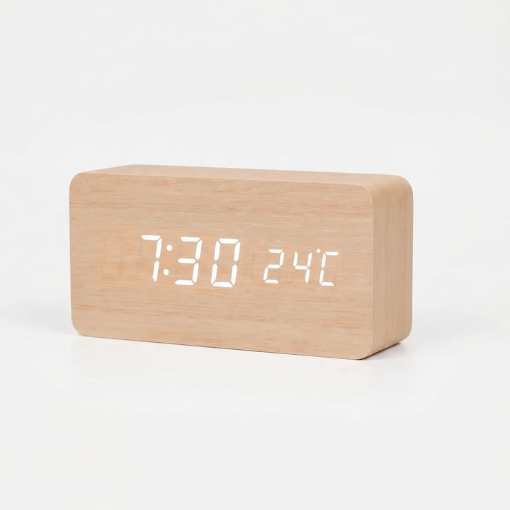 TimbroveVoice-Activated LED Desk Clock
