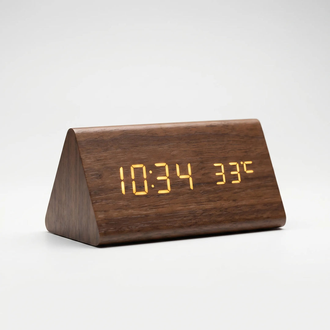 TimbroveVoice-Activated LED Desk Clock