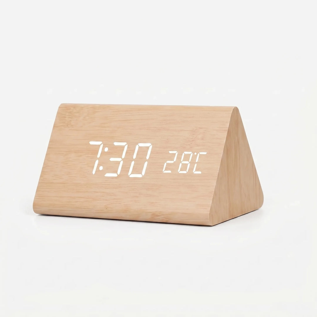 TimbroveVoice-Activated LED Desk Clock