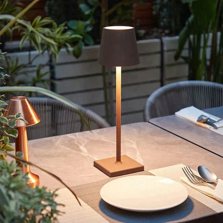 Draadloze tafellamp | Minimalistisch ontwerp | Dimbaar led-licht