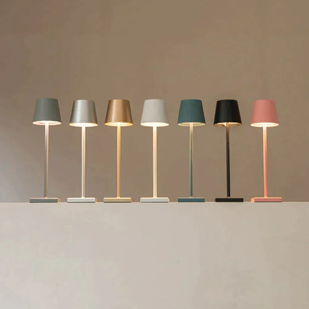 Draadloze tafellamp | Minimalistisch ontwerp | Dimbaar led-licht