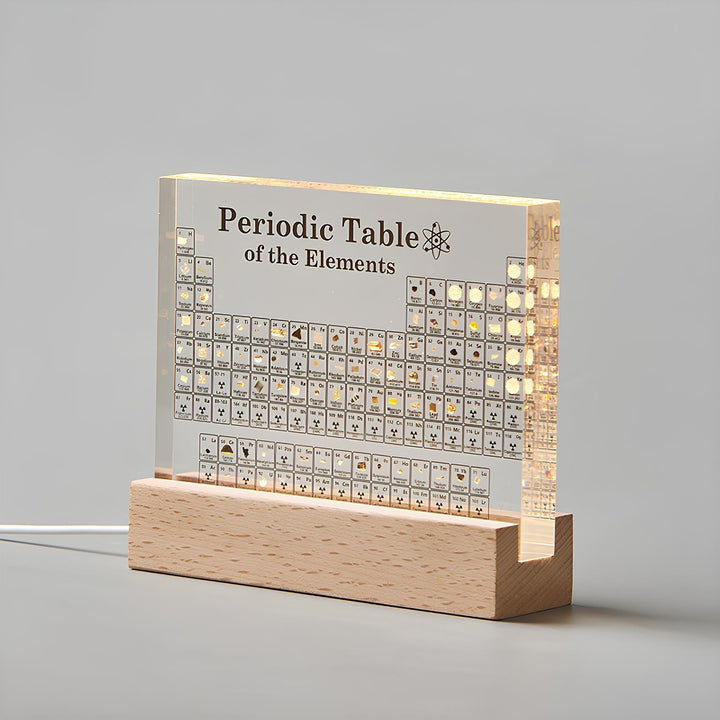 Tafeldisplay met echte elementen – Elementiqo