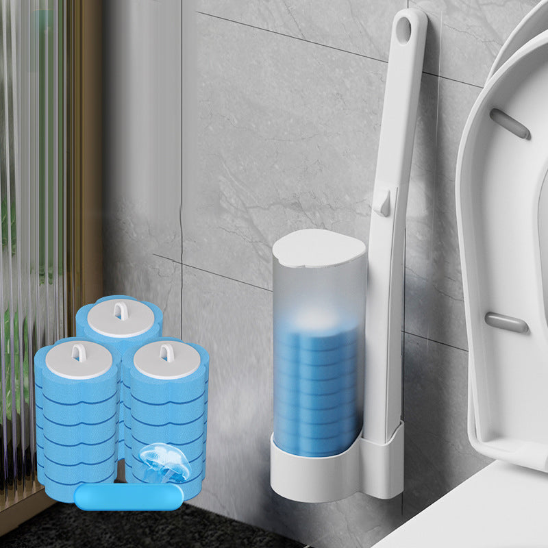 WC-borstel voor Eenmalig Gebruik | Antibacterieel | Hygiënische Sponskopjes | CleanClick