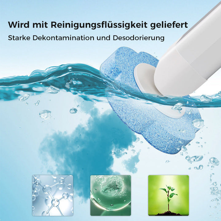 WC-borstel voor Eenmalig Gebruik | Antibacterieel | Hygiënische Sponskopjes | CleanClick