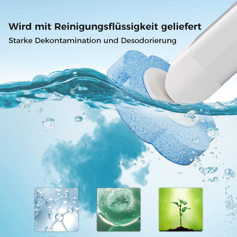 Wegwerptoiletborstel | Antibacteriële, hygiënische sponsopzetstukken