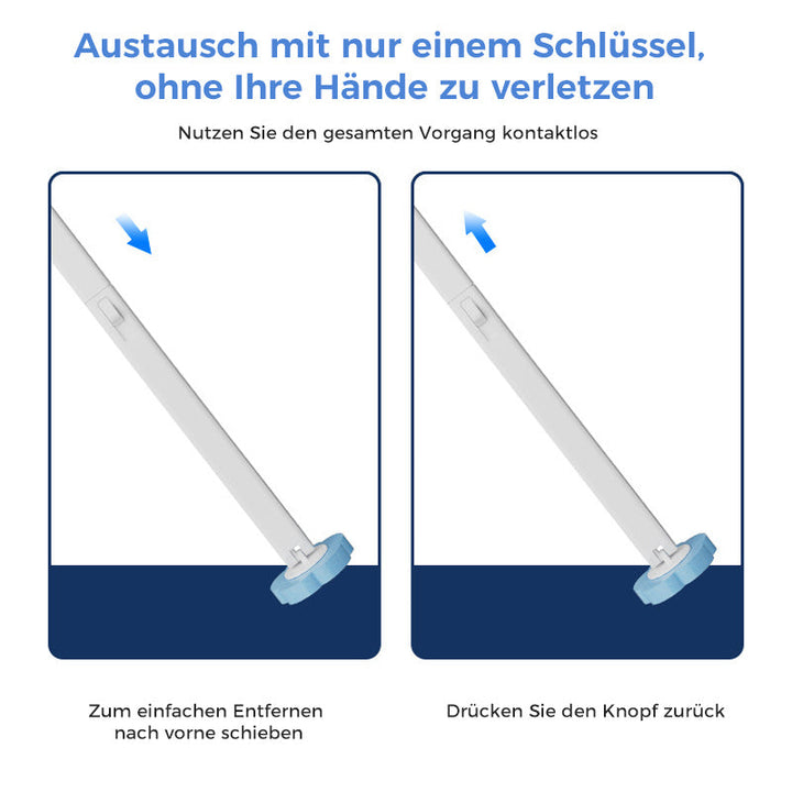 WC-borstel voor Eenmalig Gebruik | Antibacterieel | Hygiënische Sponskopjes | CleanClick