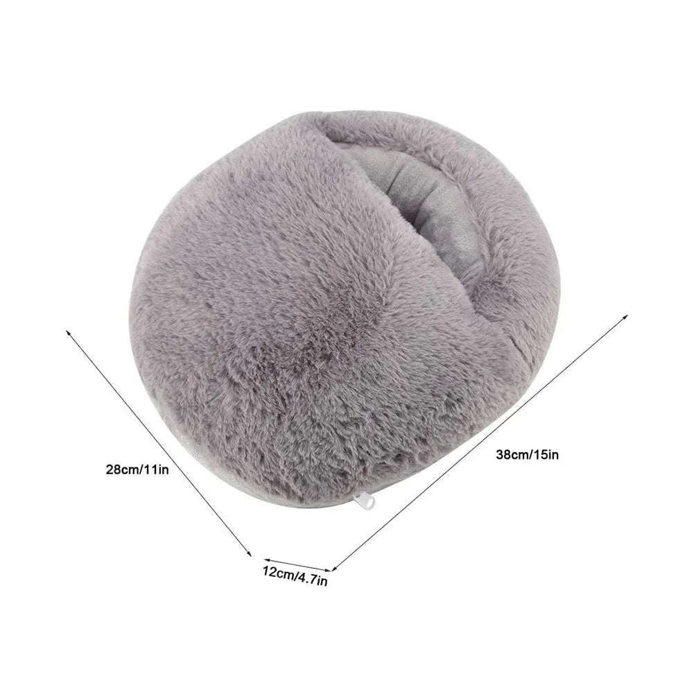 USB-voetenwarmer van zachte fleece die snel warm wordt
