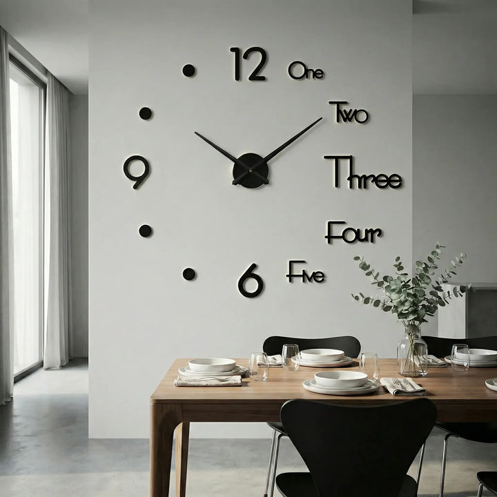 Extra grote moderne wandklok – Clockique