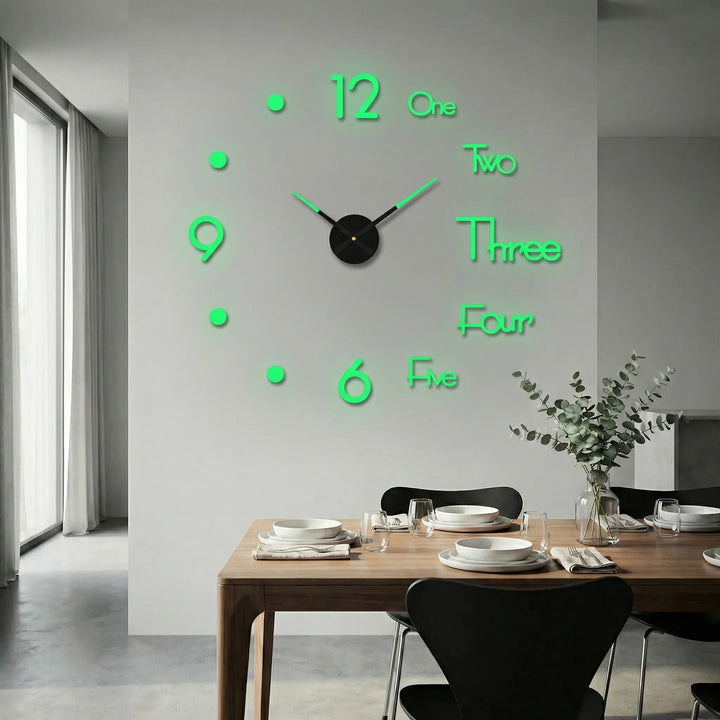 Extra grote moderne wandklok – Clockique