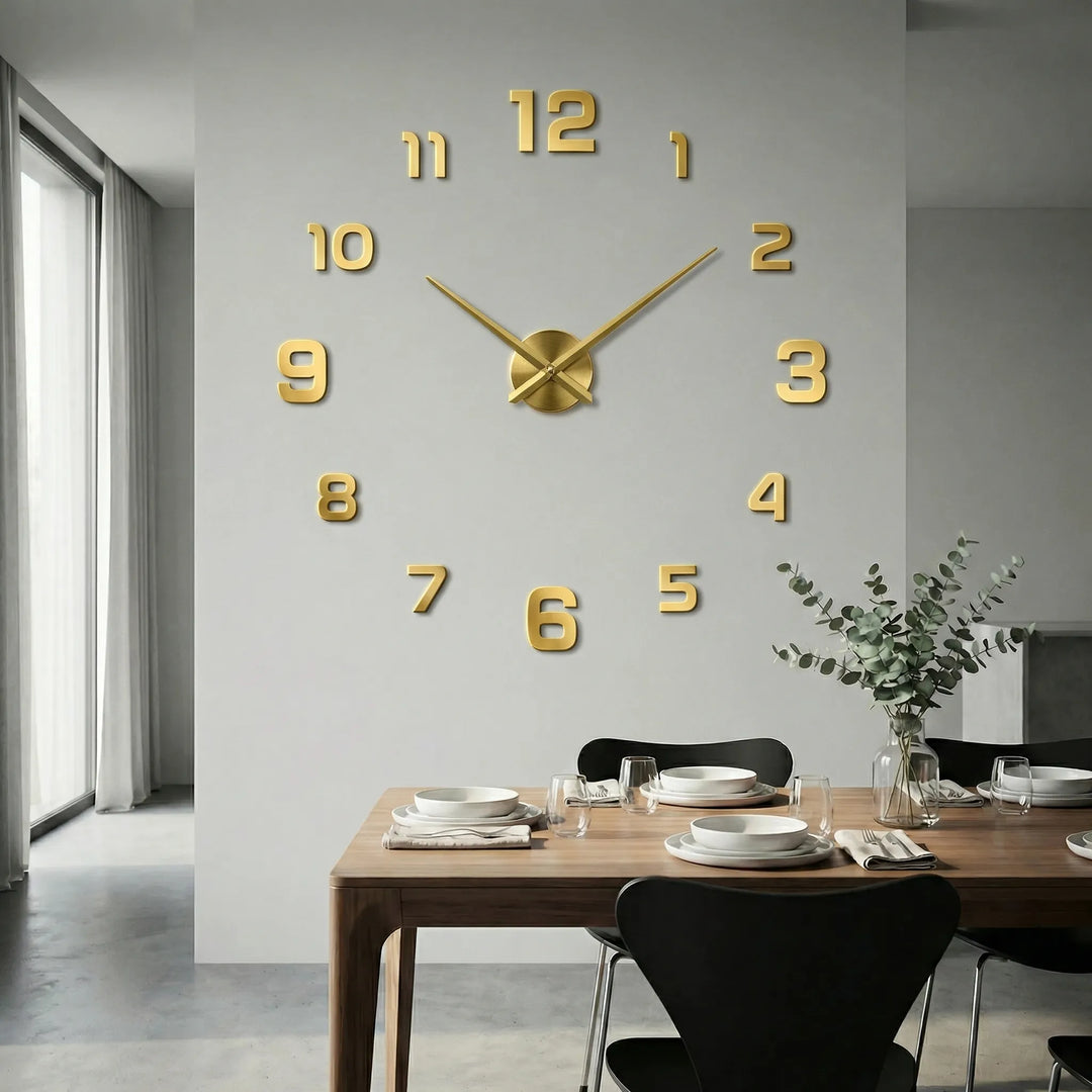 Extra grote moderne wandklok – Clockique