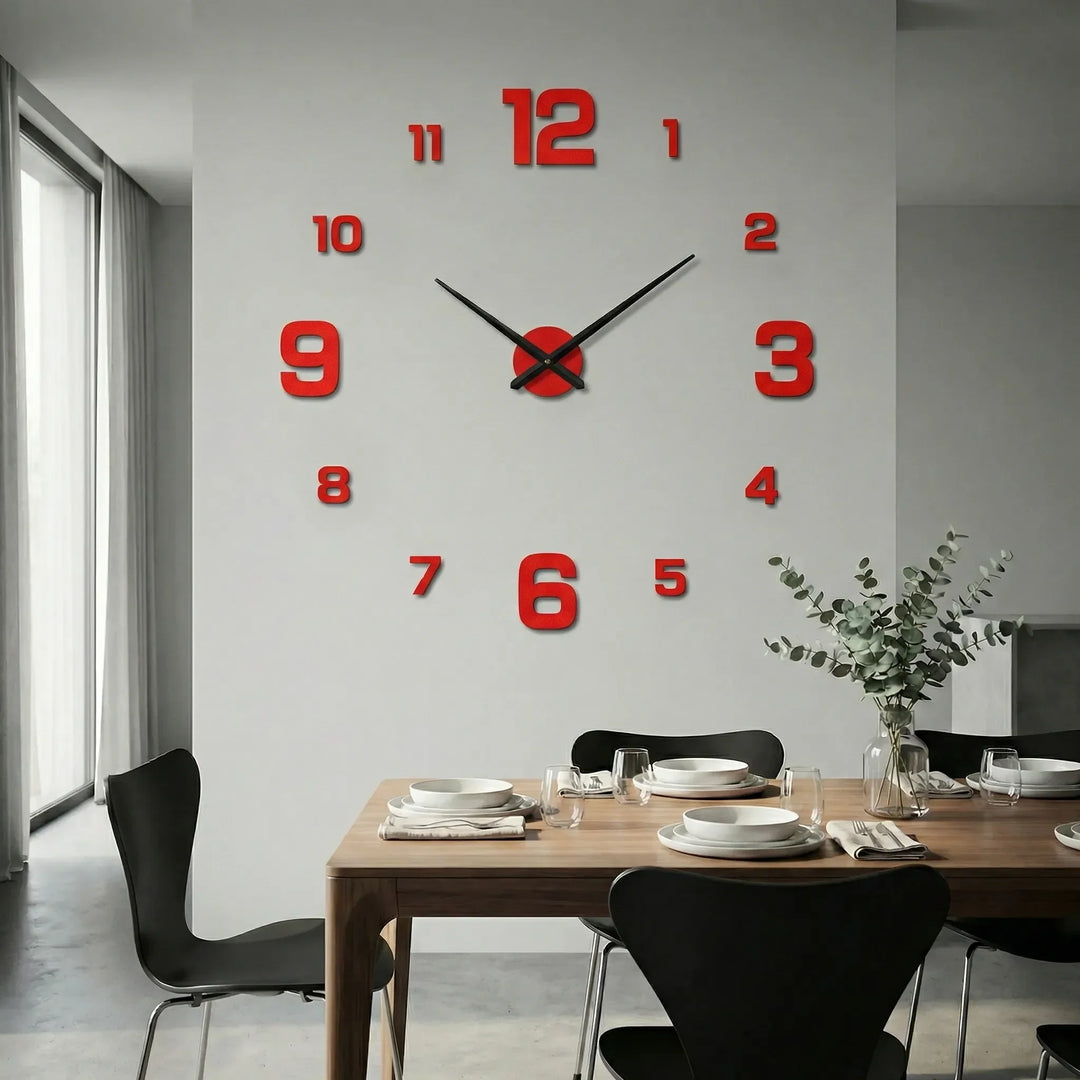 Extra grote moderne wandklok – Clockique