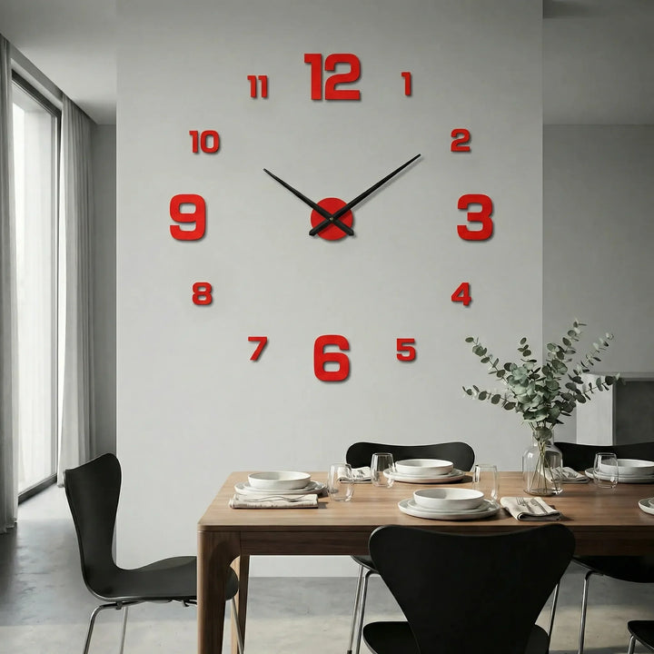 Extra grote moderne wandklok – Clockique