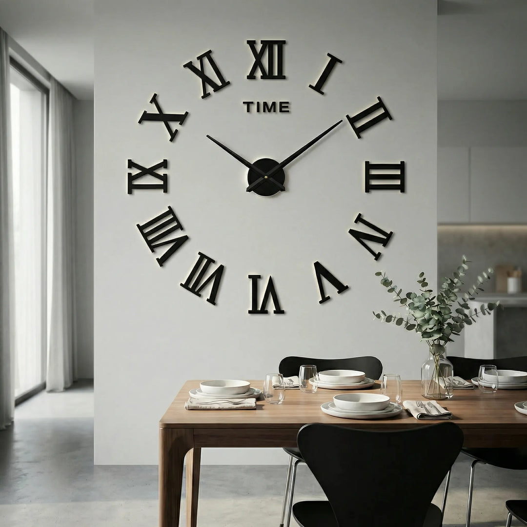 Extra grote moderne wandklok – Clockique