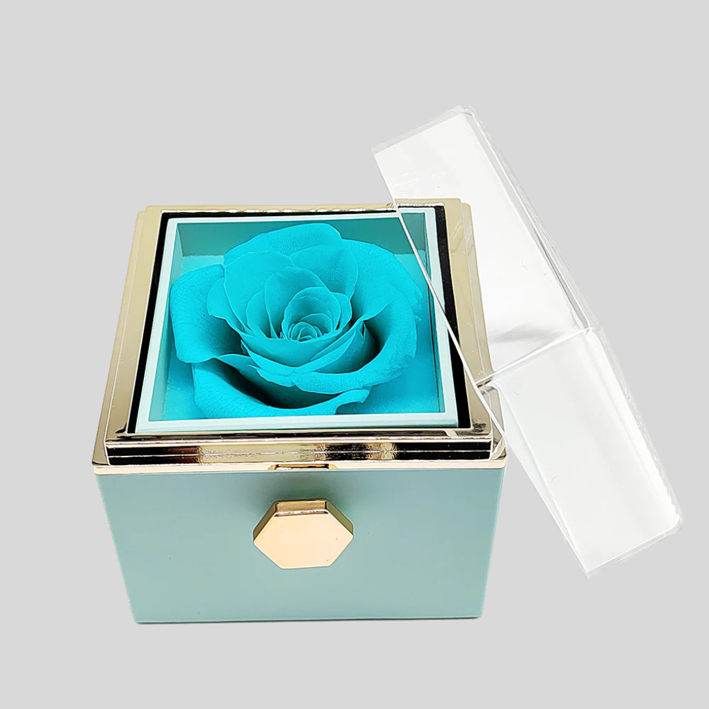 Eeuwige roos met op maat gemaakte gegraveerde ketting