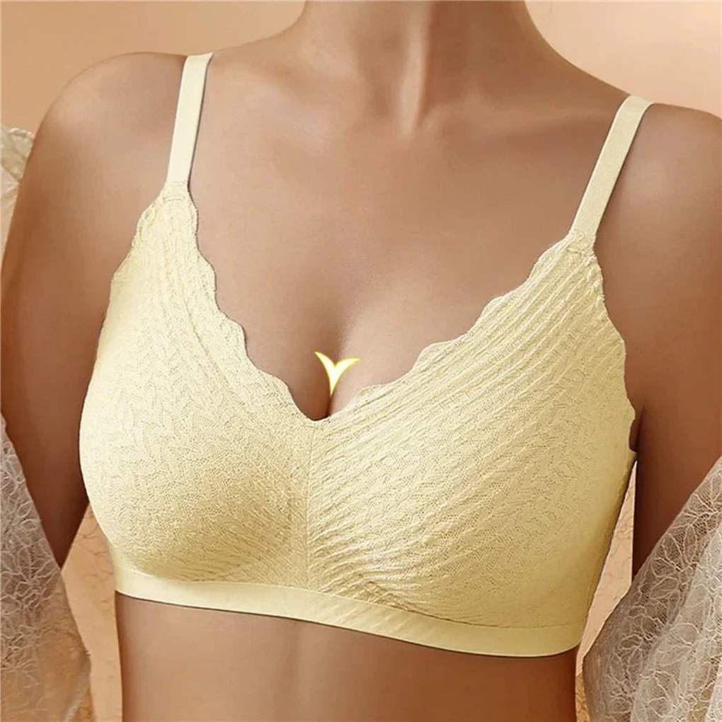 Draadloze kanten bralette