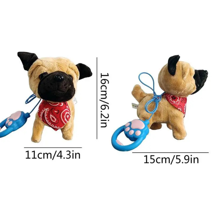 Interactieve pluche puppy - elektronische speelgoedhond