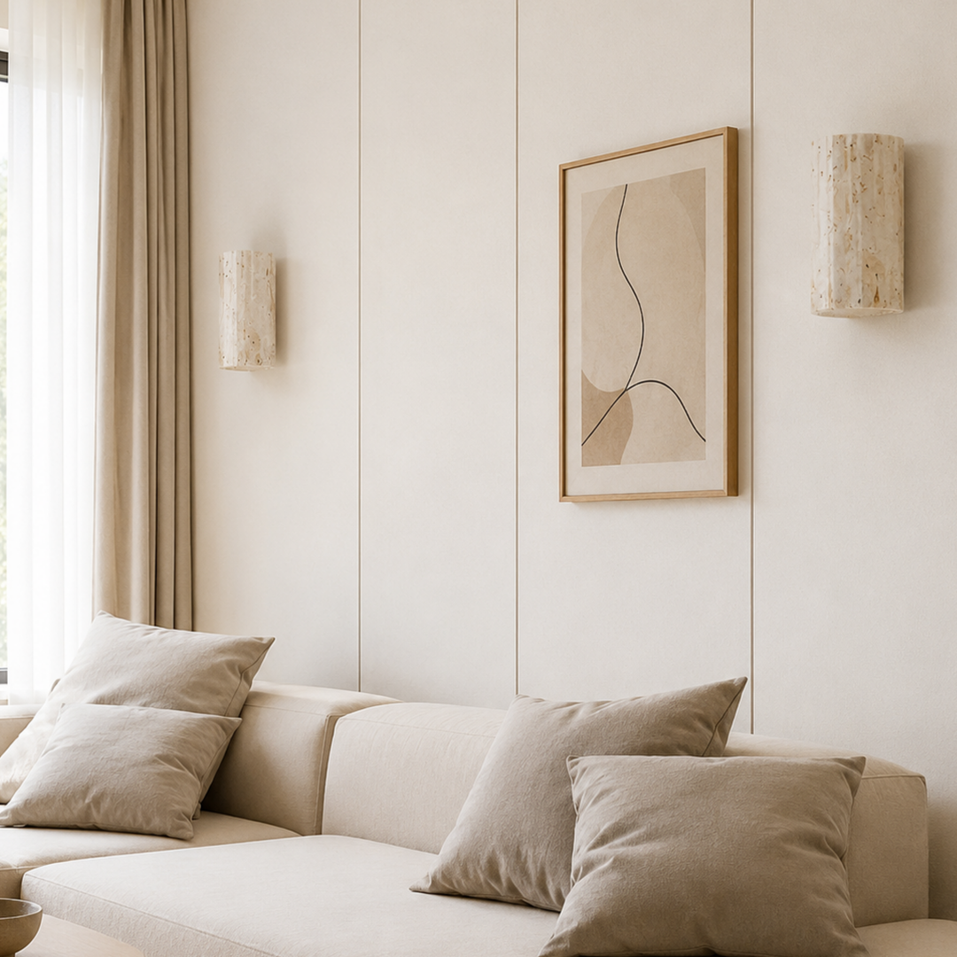 Wandlamp van natuursteen