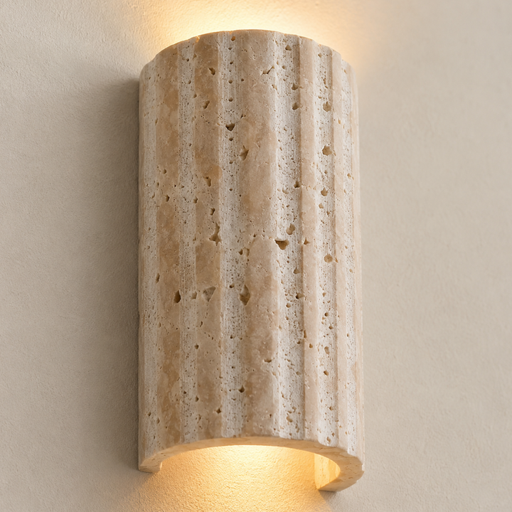 Wandlamp van natuursteen