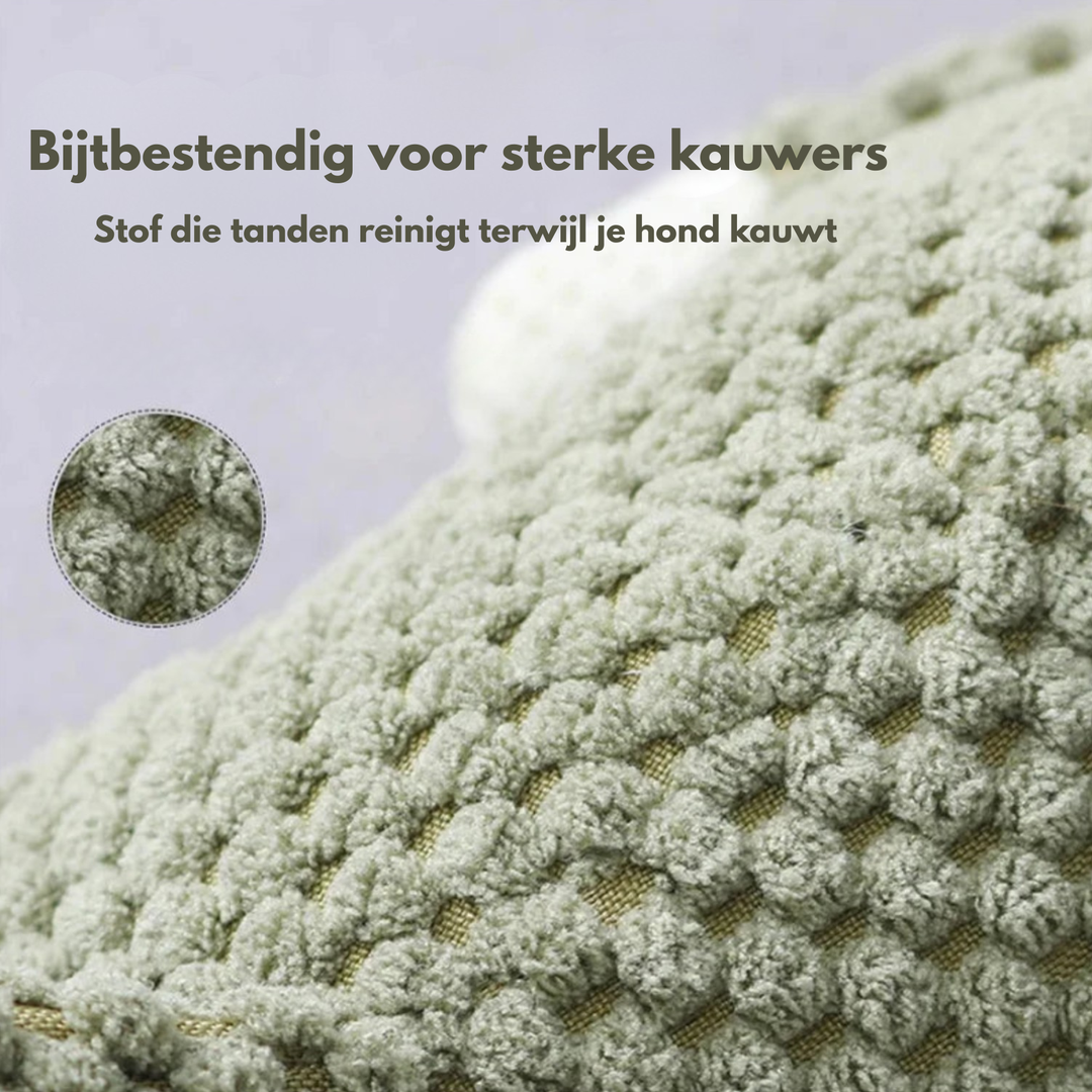 Robuust pluchen kauwspeeltje voor sterke kauwers