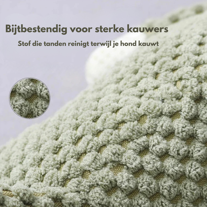 Robuust pluchen kauwspeeltje voor sterke kauwers