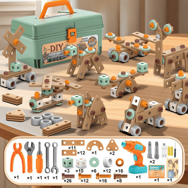 BUILDMASTER – Gereedschapsset voor creatieve kinderen vanaf 3 jaar