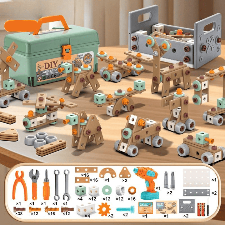 BUILDMASTER – Gereedschapsset voor creatieve kinderen vanaf 3 jaar