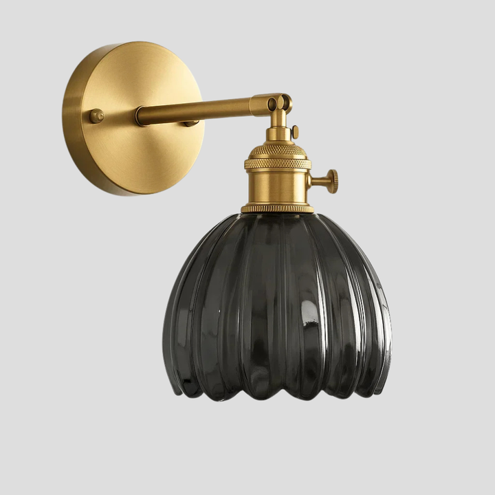 Retro wandlamp – glazen tulpontwerp voor elegante verlichting