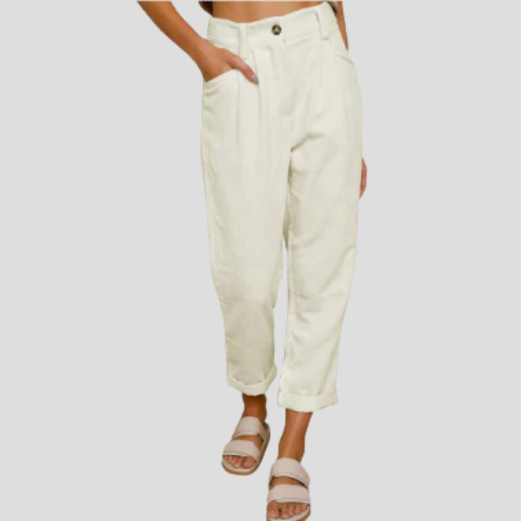 Stijlvolle Corduroy Broek – Comfortabel Flair met Textuur