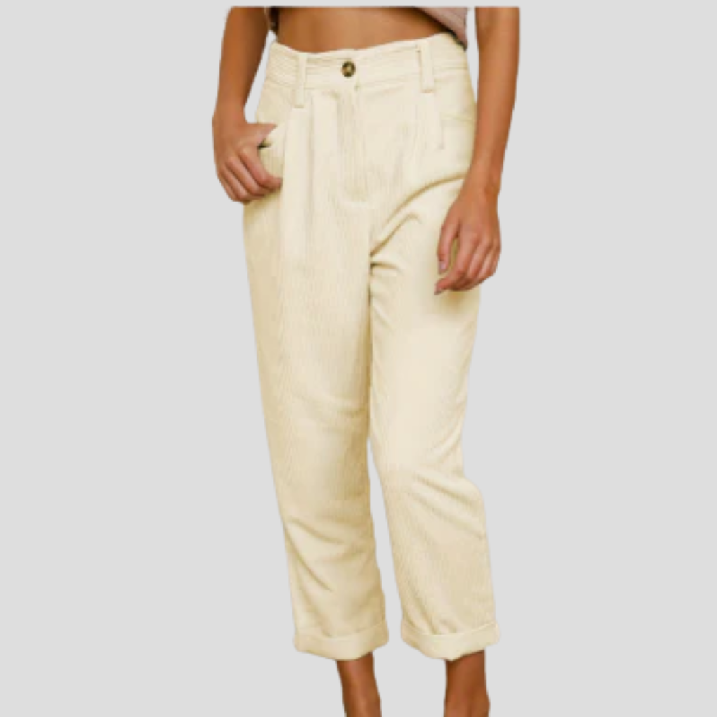 Stijlvolle Corduroy Broek – Comfortabel Flair met Textuur