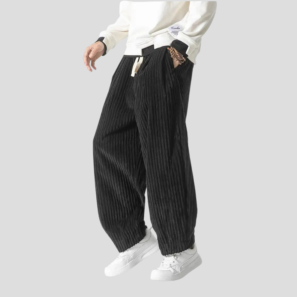 Losse rechte broek voor heren