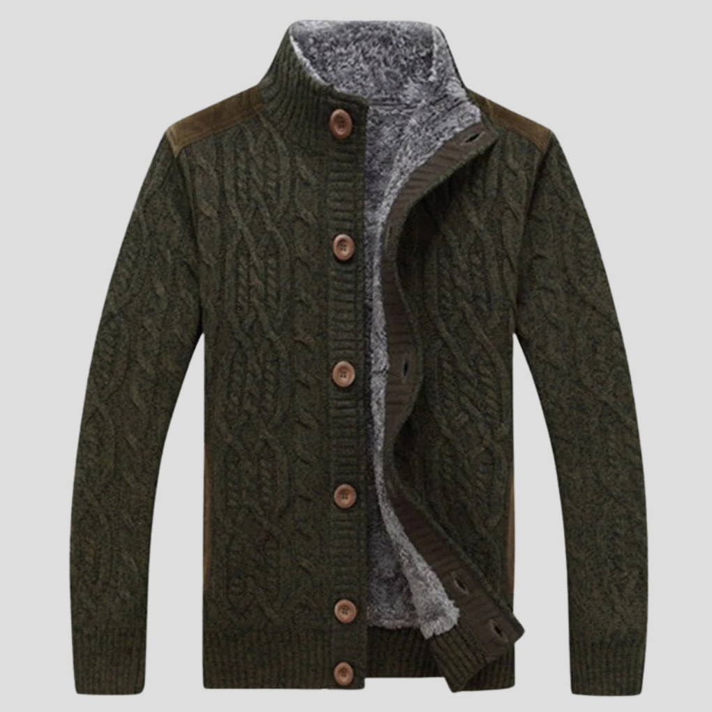 Dames Gebreid Vest met Pluche Voering