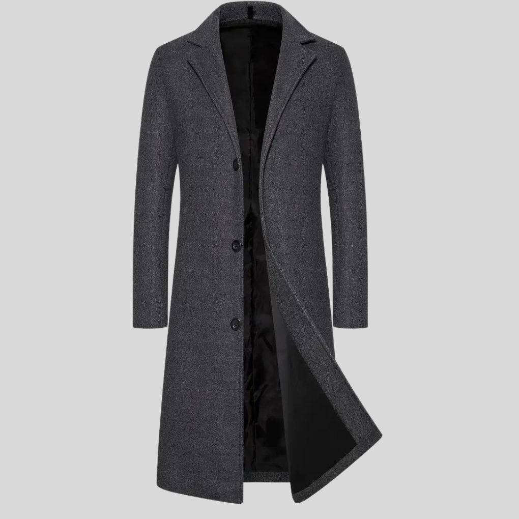 Lange overjas voor heren – elegante winterlaag met klassieke stijl