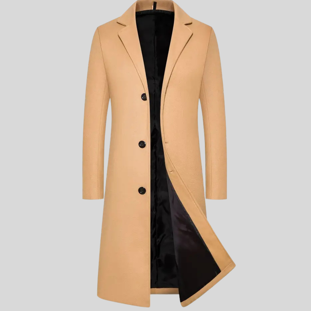 Lange overjas voor heren – elegante winterlaag met klassieke stijl