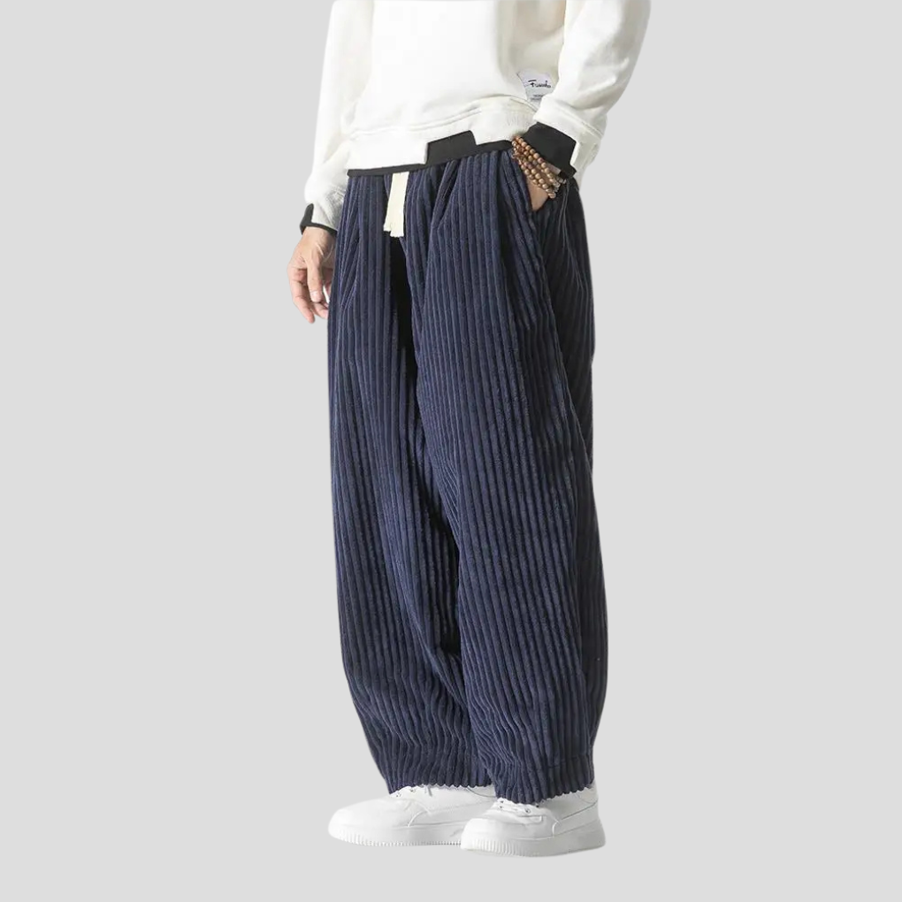 Losse rechte broek voor heren