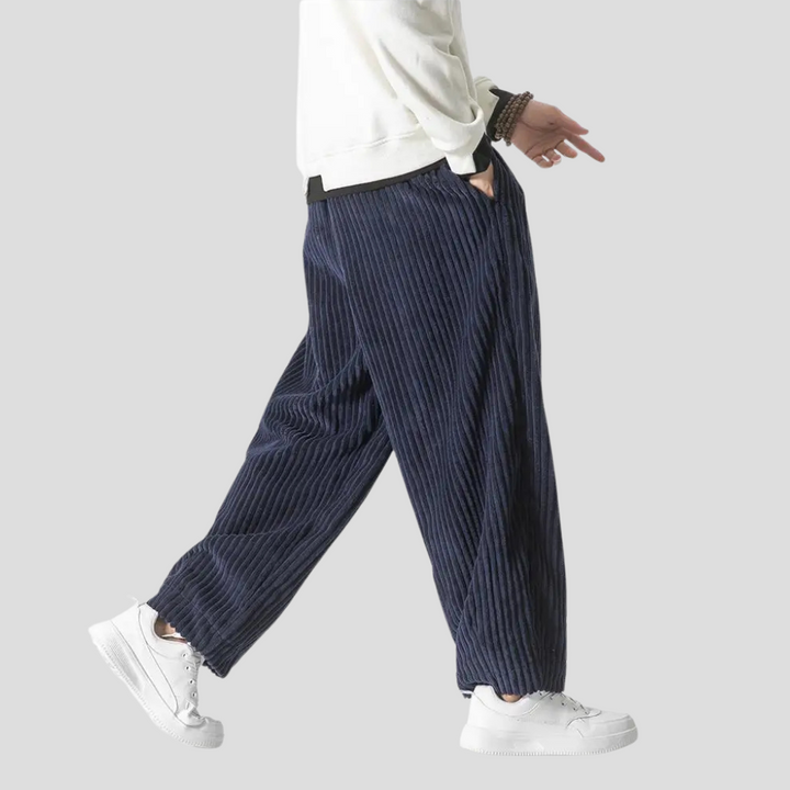 Losse rechte broek voor heren