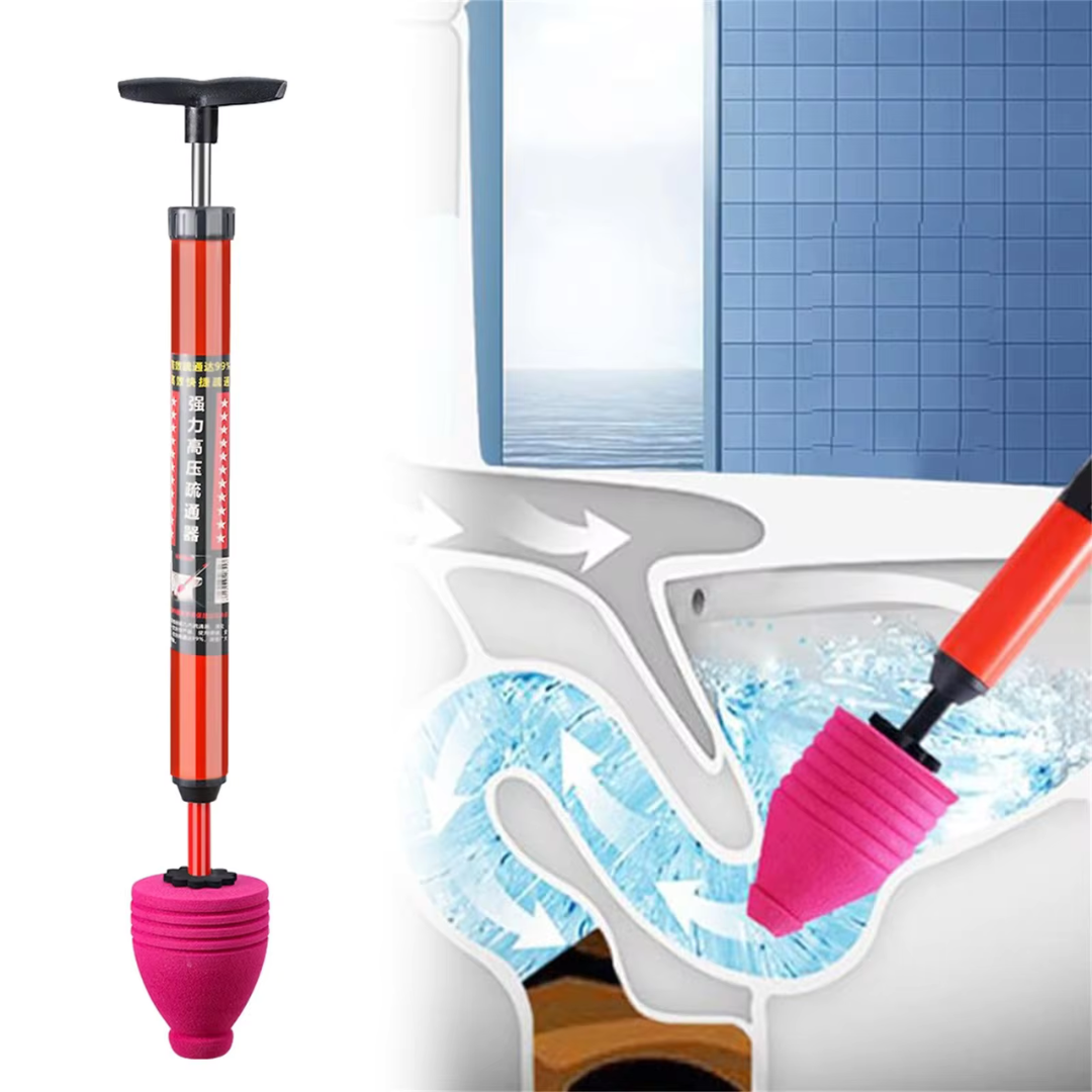 AirBlast Pro Hogedruk Afvoerreiniger | Krachtige Pneumatische Ontstopper voor Toiletten, Wastafels en Afvoeren