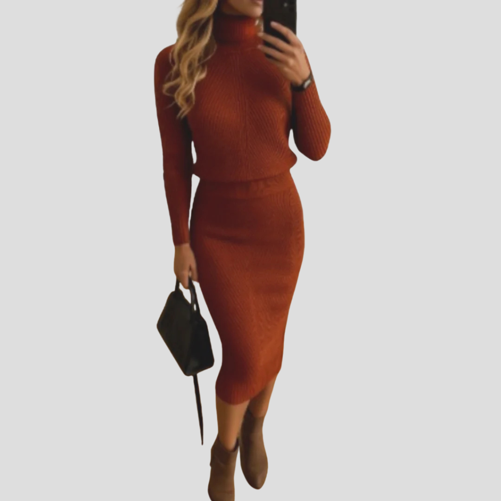 Dames Sweaterjurk – Ontspannen Stijl met Seizoenswarmte