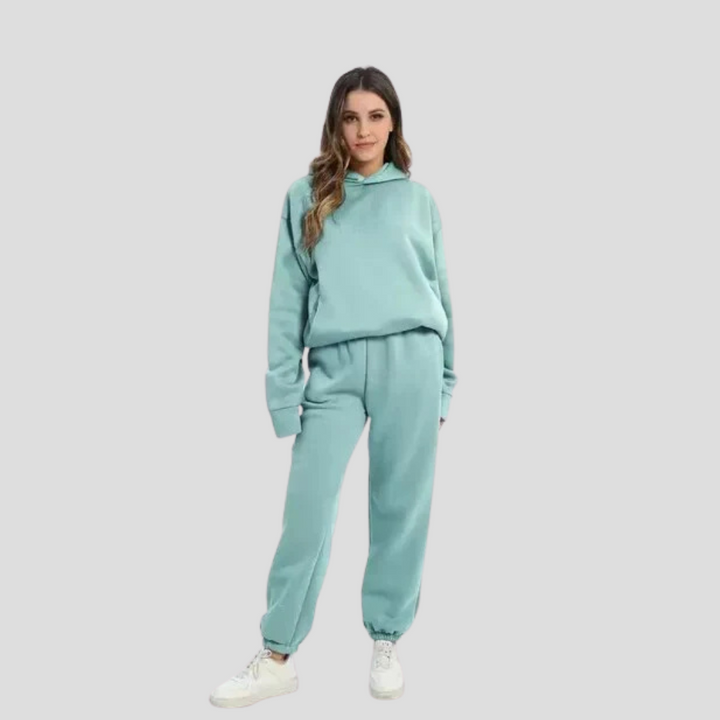 Dames Hoodie & Jogger Set – Ontspannen Winter Loungewear