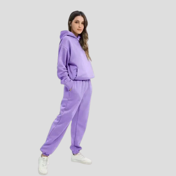 Dames Hoodie & Jogger Set – Ontspannen Winter Loungewear